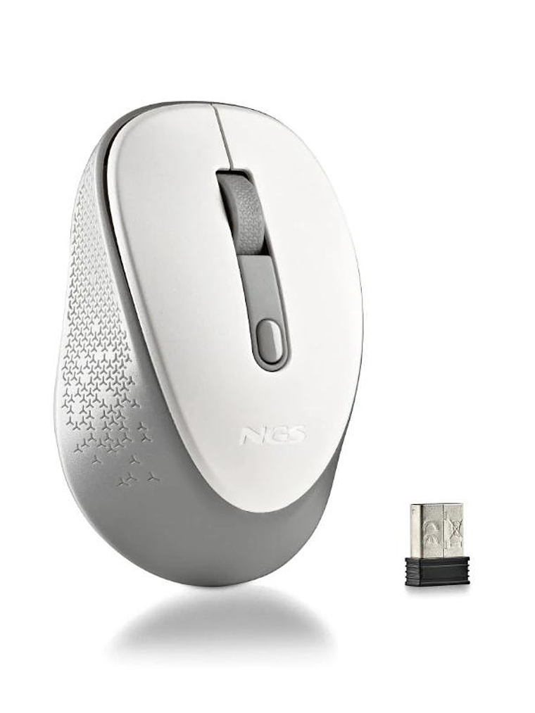 NGS RATON INALAMBRICO 800/1600DPI Blanco 1
