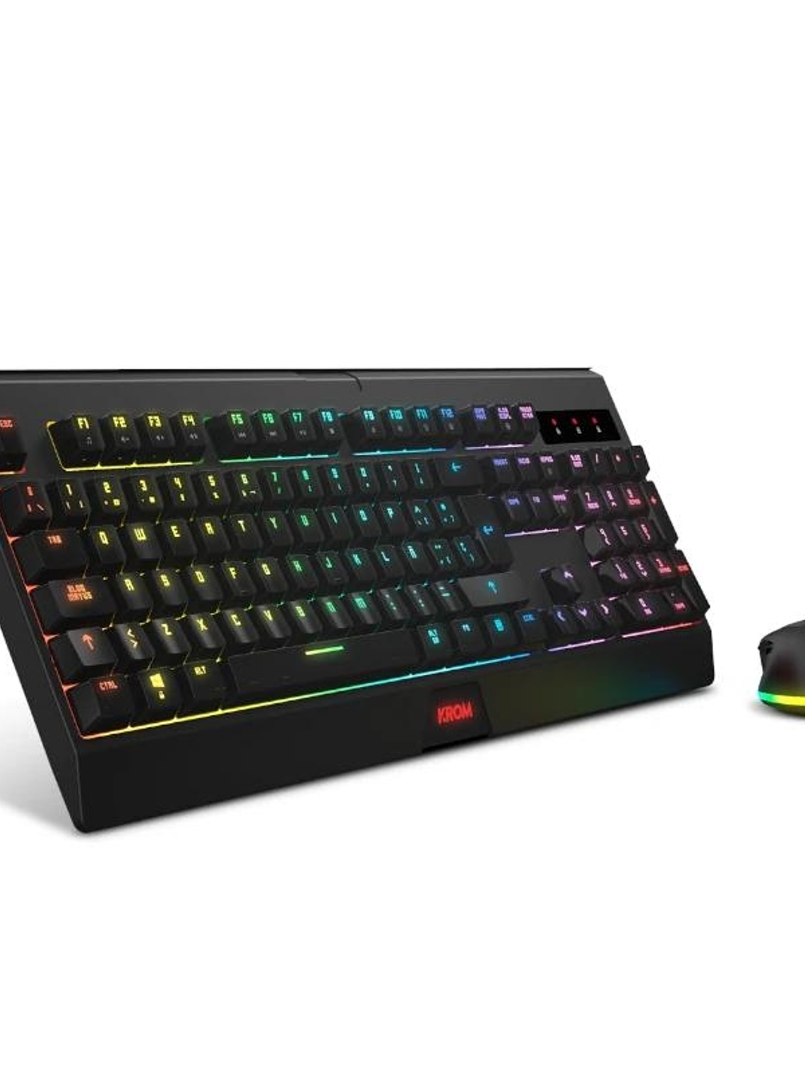 KROM KABALA  | Kit Teclado y Ratón Wireless RGB SP 1