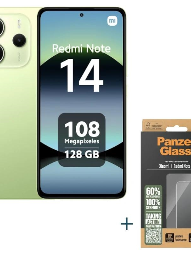 XIAOMI Redmi Note 14 128GB 6GB Green+Prot PanzerGl 1