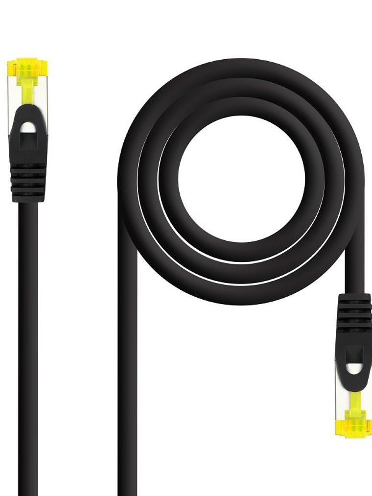 Nanocable Latiguillo LSZH Cat.6A SFTP 25cm Negro 1