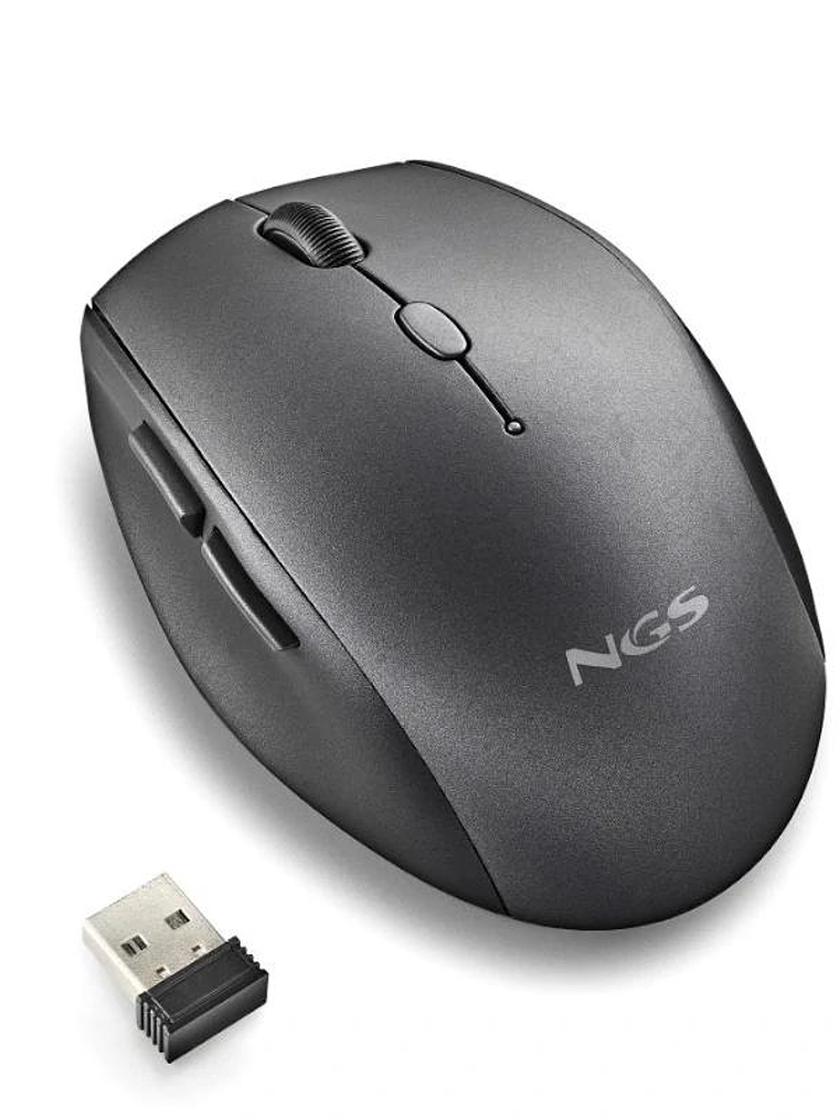 NGS RATON INALAMBRICO CON TECLAS SILENCIOSAS NEGRO 3