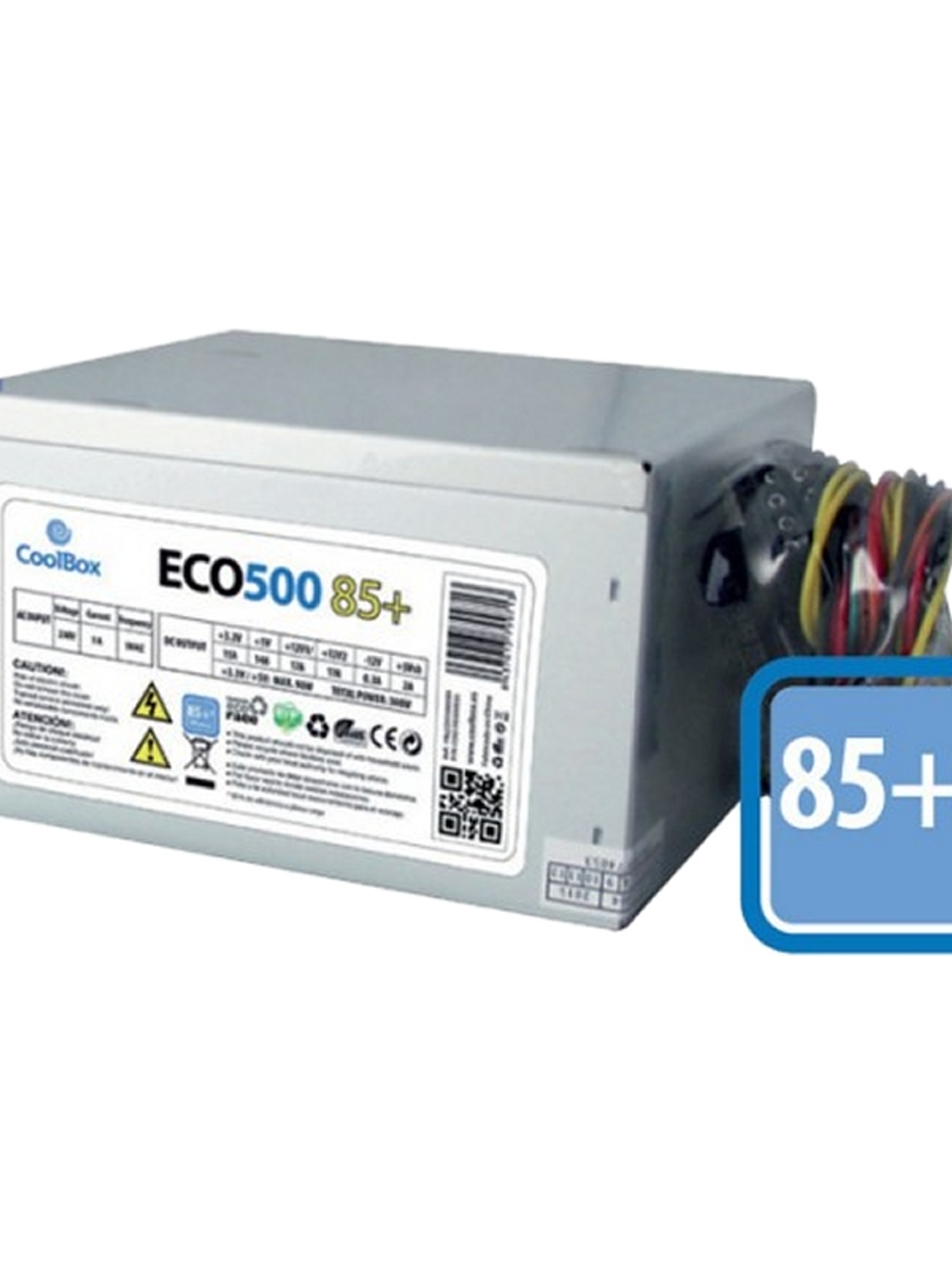 CoolBox Fuente Alim. ATX  ECO-500 85+ EFI 2