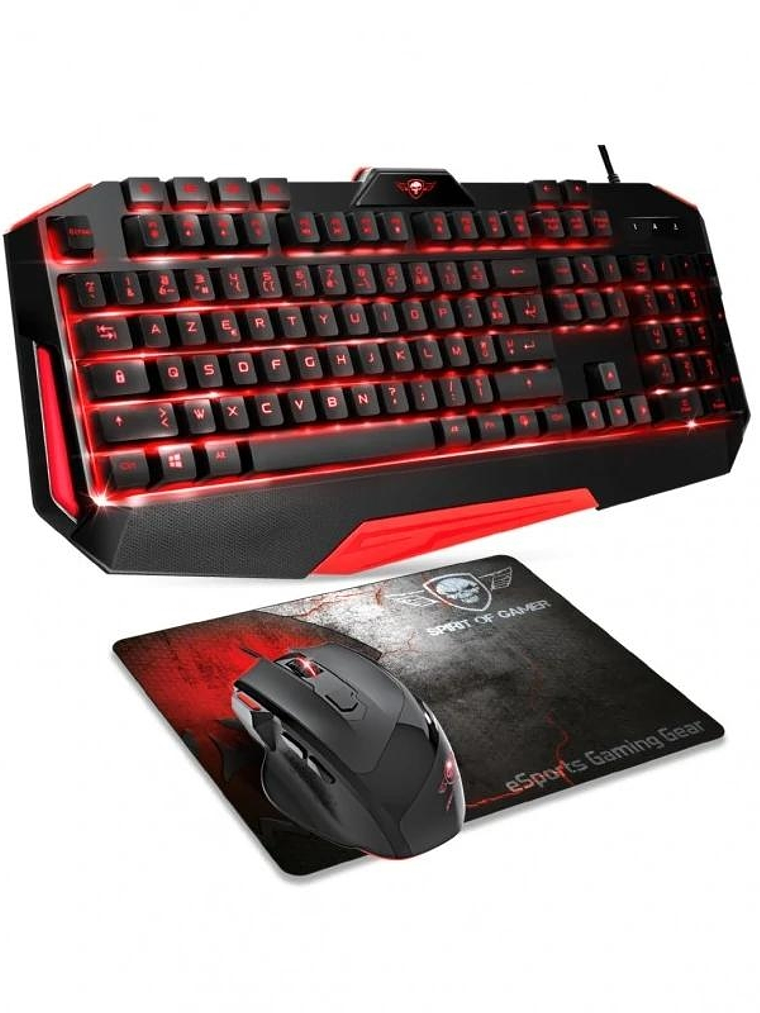 Spirit of Gamer Pack Teclado+ Rato+ Alfombrilla 1