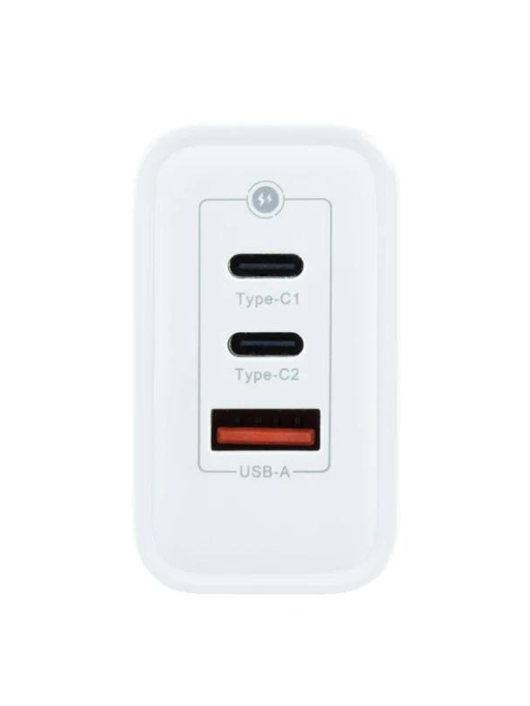 Coolbox Cargador Pared GAN 65W USB-C/USB-C/USB-A 2