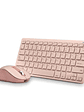 NGS KIT TECLADO Y RATON MULTIFUNCION RECARG ROSA - Miniatura 1