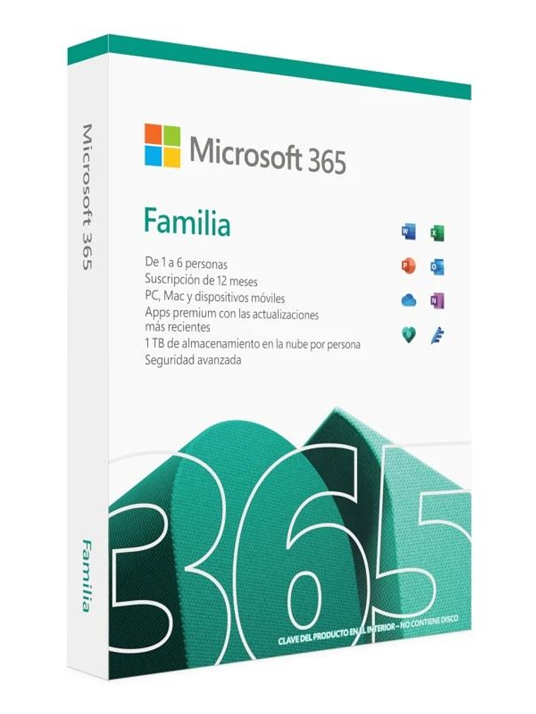 Microsoft 365 Familia Suscrip. anual  (6u 1