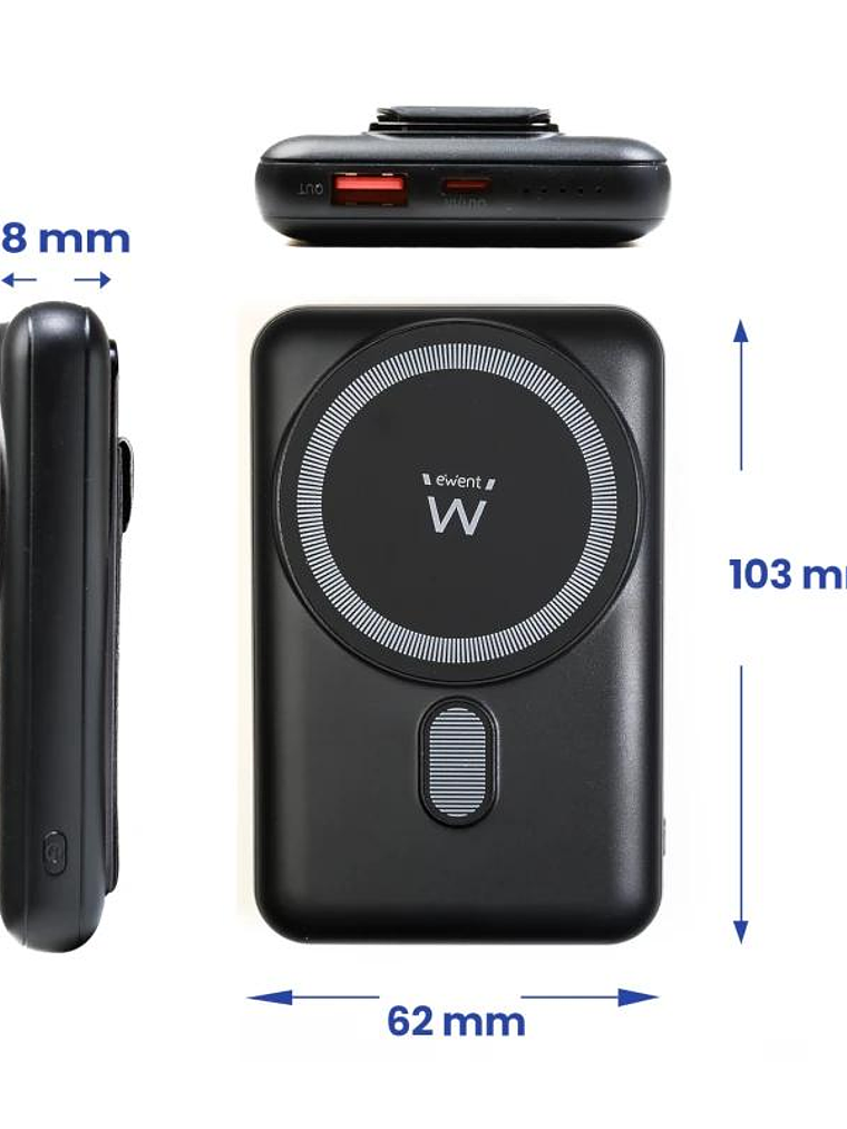 EWENT POWERBANK 10000mAh MagSafe PD 22,5W 2