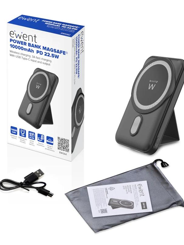 EWENT POWERBANK 10000mAh MagSafe PD 22,5W 3