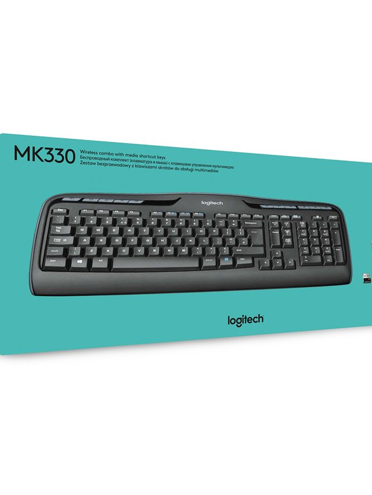 Logitech Teclado+ Ratón MK330 USB Negro 2