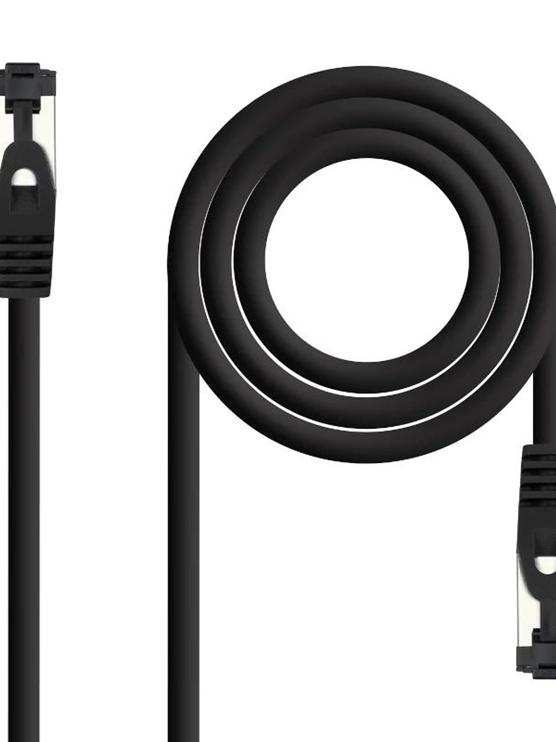 Nanocable Cable red Cat. 8.1 SSTP Negro 0,5m 1