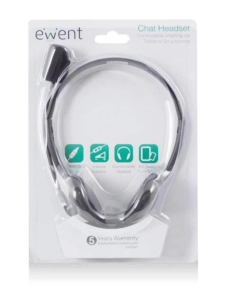 EWENT Auriculares diadema con micro mini jack 2