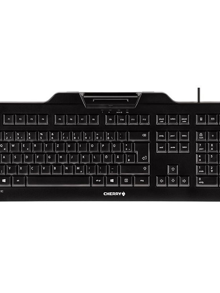 Cherry Teclado+lector chip integrado (DNIe) Negro 1