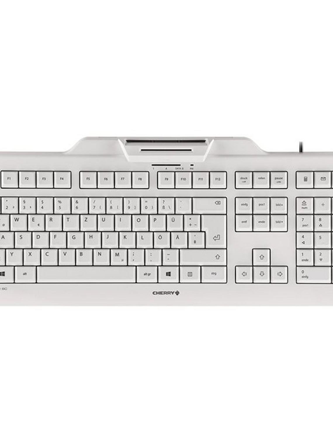 Cherry Teclado+Lector Chip Integrado (DNIe) Blanco 1