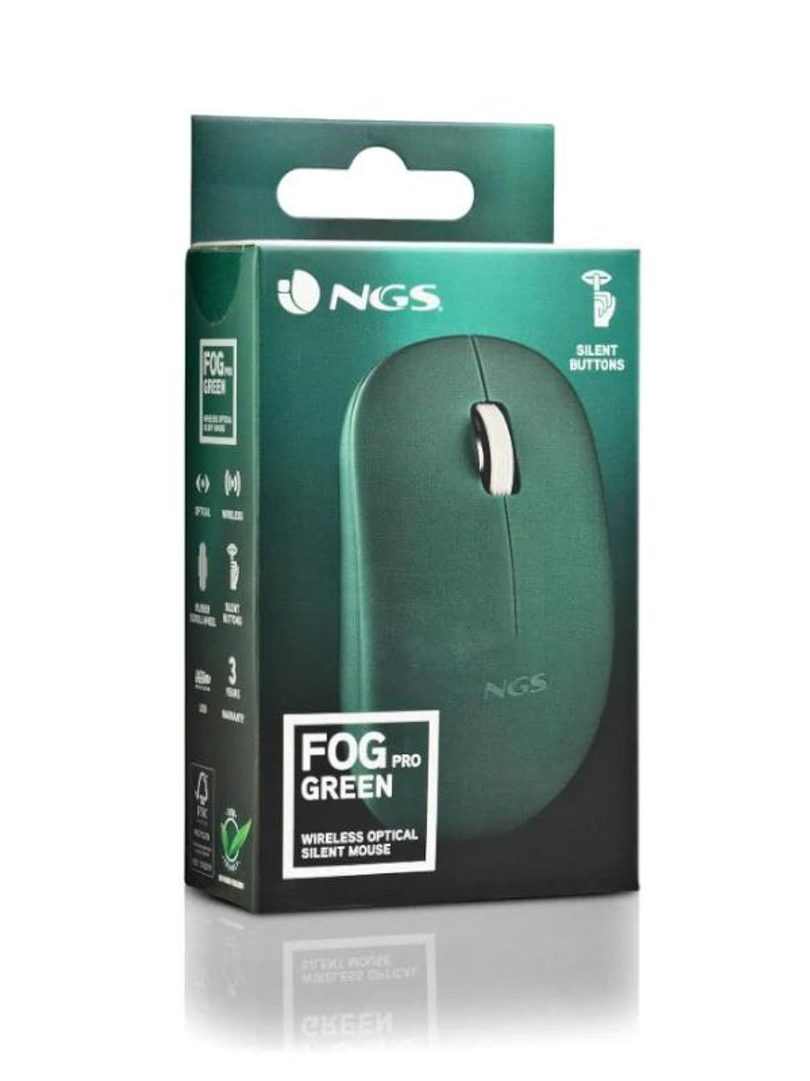 NGS Raton Fogpro Inalambrico Verde 4