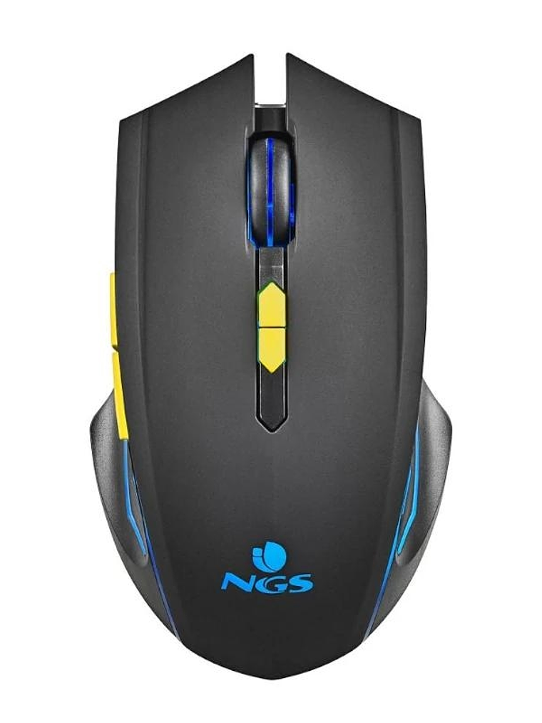 NGS RATON GAMING INALAMBRICO CON LUCES LED 1