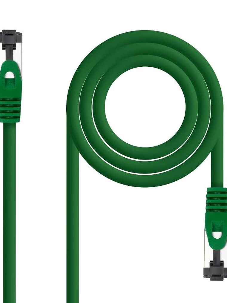 Nanocable Cable red Cat. 8.1 2GHZ SSTP Verde 0,25m 1