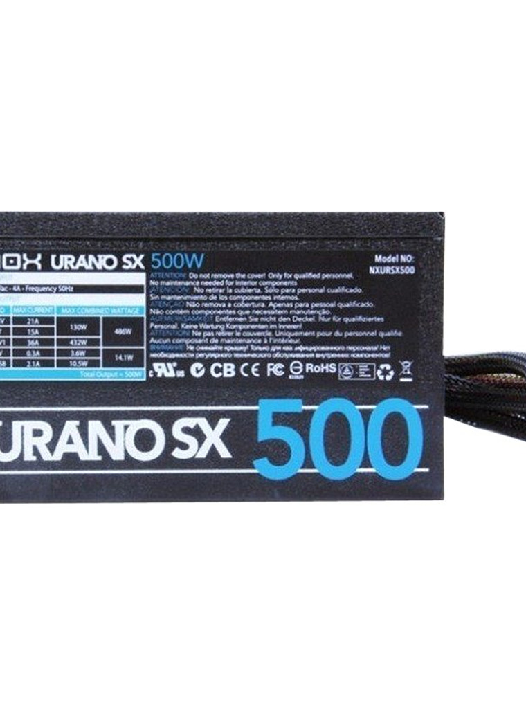 NOX Fuente Alimentación Urano SX 500W ATX 2