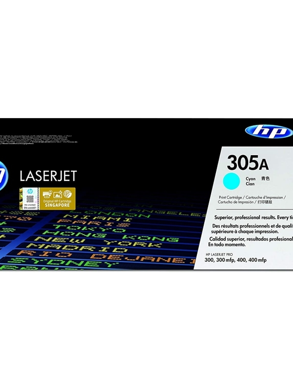 HP Tóner 305A  Cyan 1