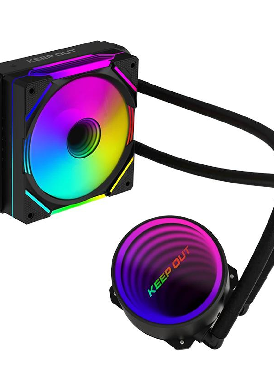 Keep Out KIT RL XWC-120 BLACK ARGB 120MM 2