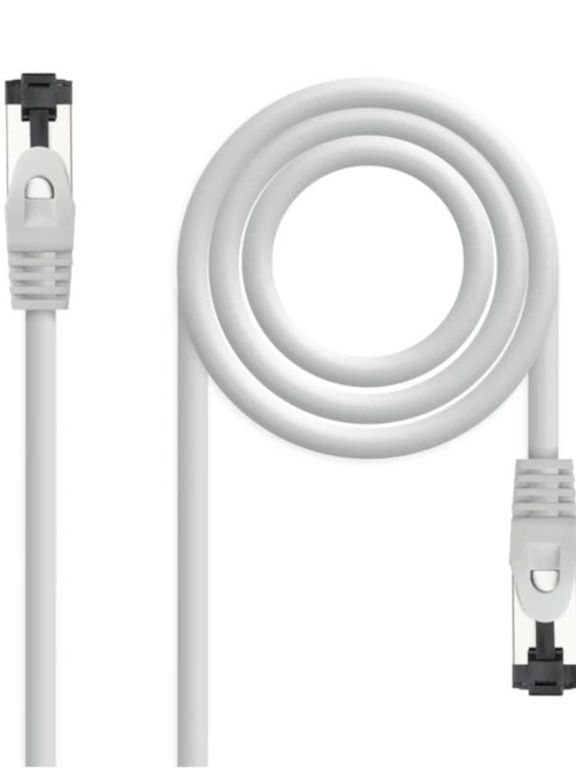 Nanocable Cable red Cat. 8.1 2GHZ SSTP Blanco 0,5m 1