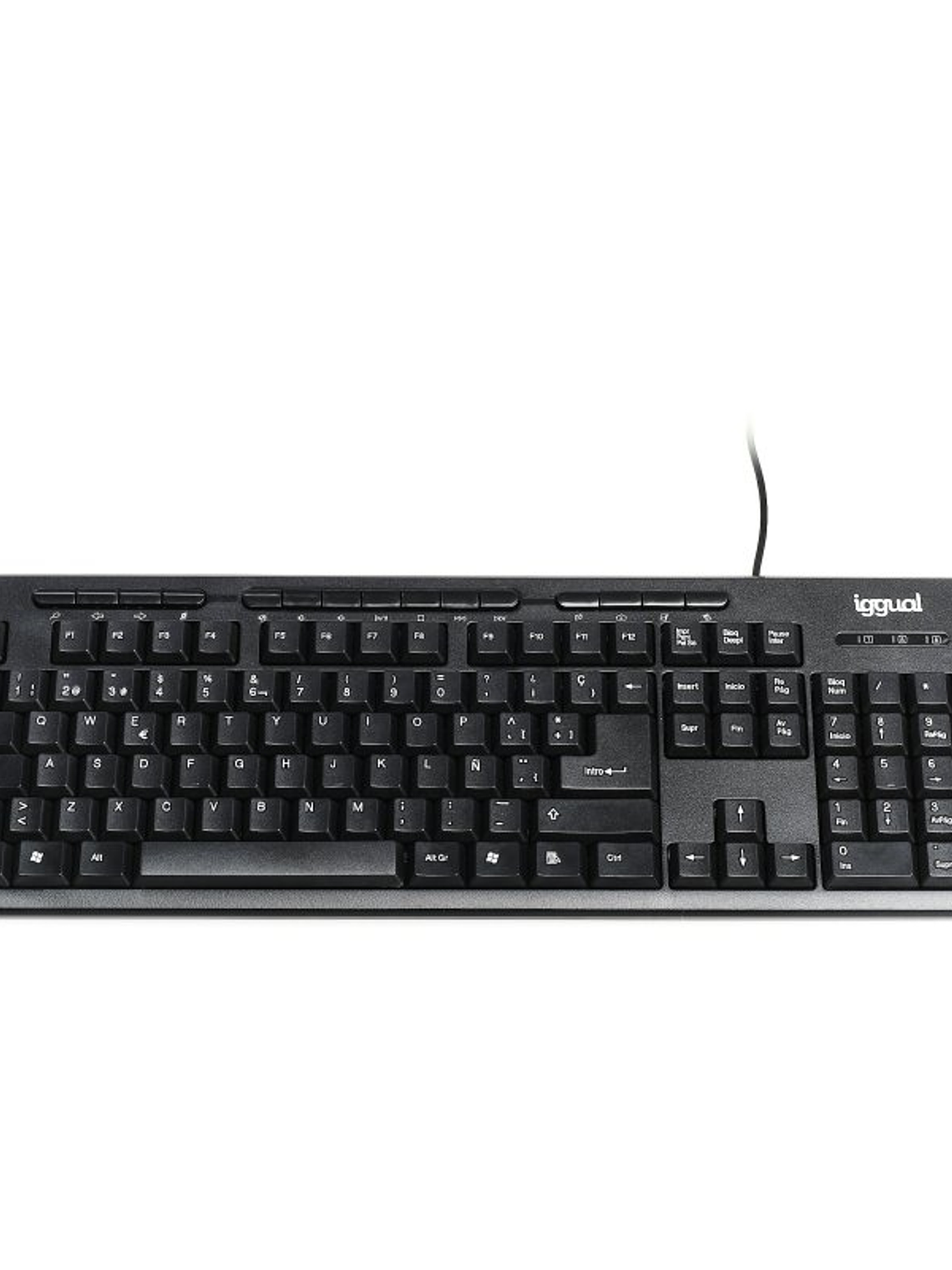 iggual Teclado multimedia CK-BASIC-120T negro 1
