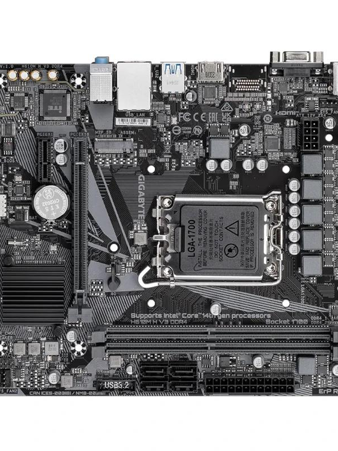 Gigabyte Placa Base H610M H V3 DDR4  mATX 1700 3