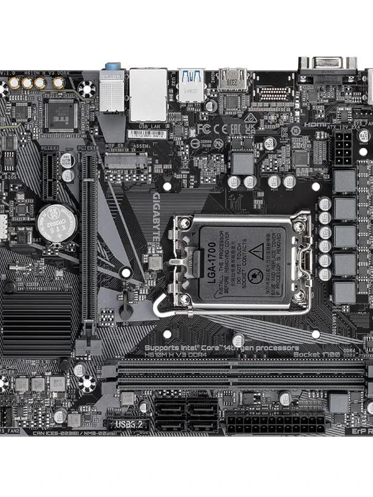 Gigabyte Placa Base H610M H V3 DDR4  mATX 1700 3