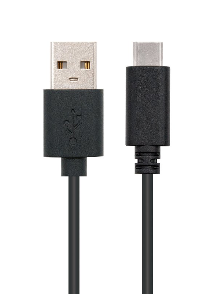 Nanocable Cable USB 2.0 3A Tipo USB-C/M-A/M 1 M 2
