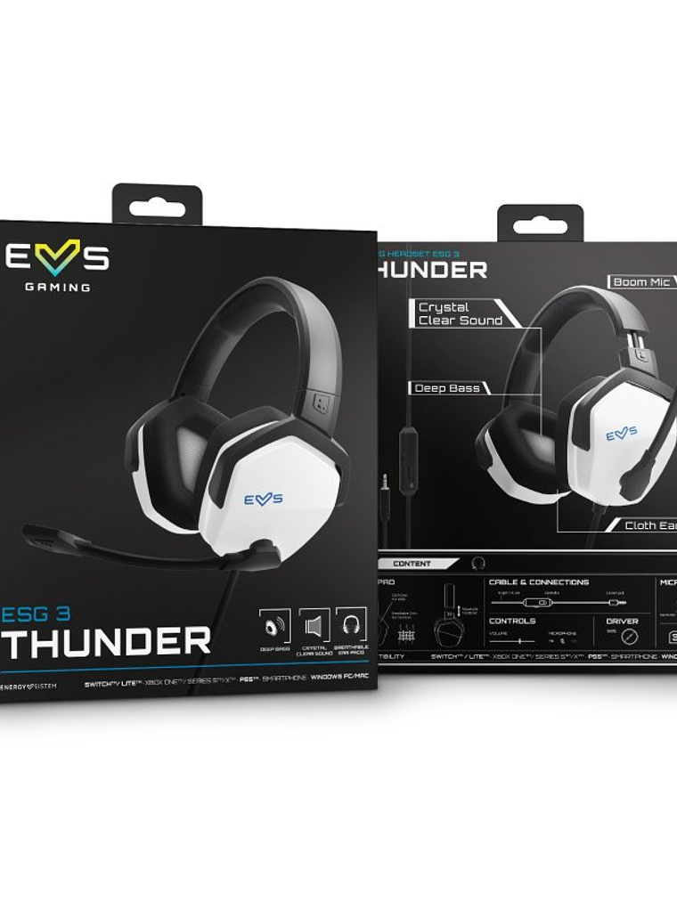 ENERGY SISTEM Auricular Gaming Headset ESG 3 White 4