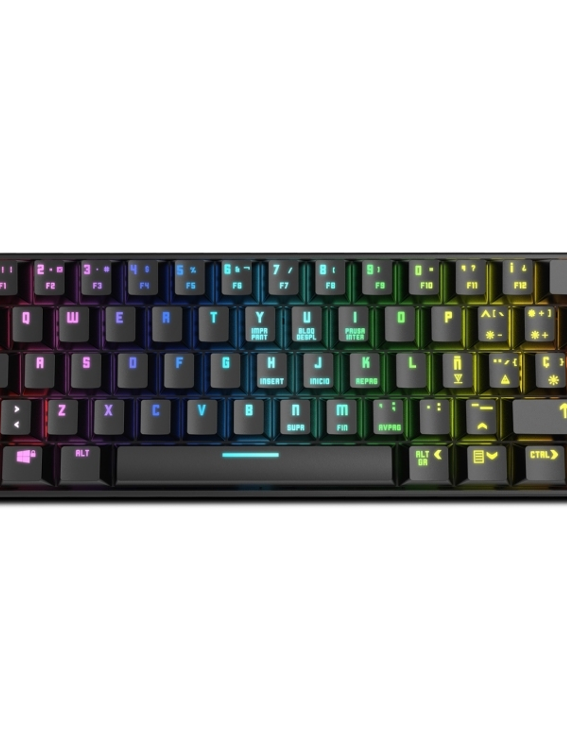Krom Teclado Gaming KLUSTER RGB Mini Keyboard 1