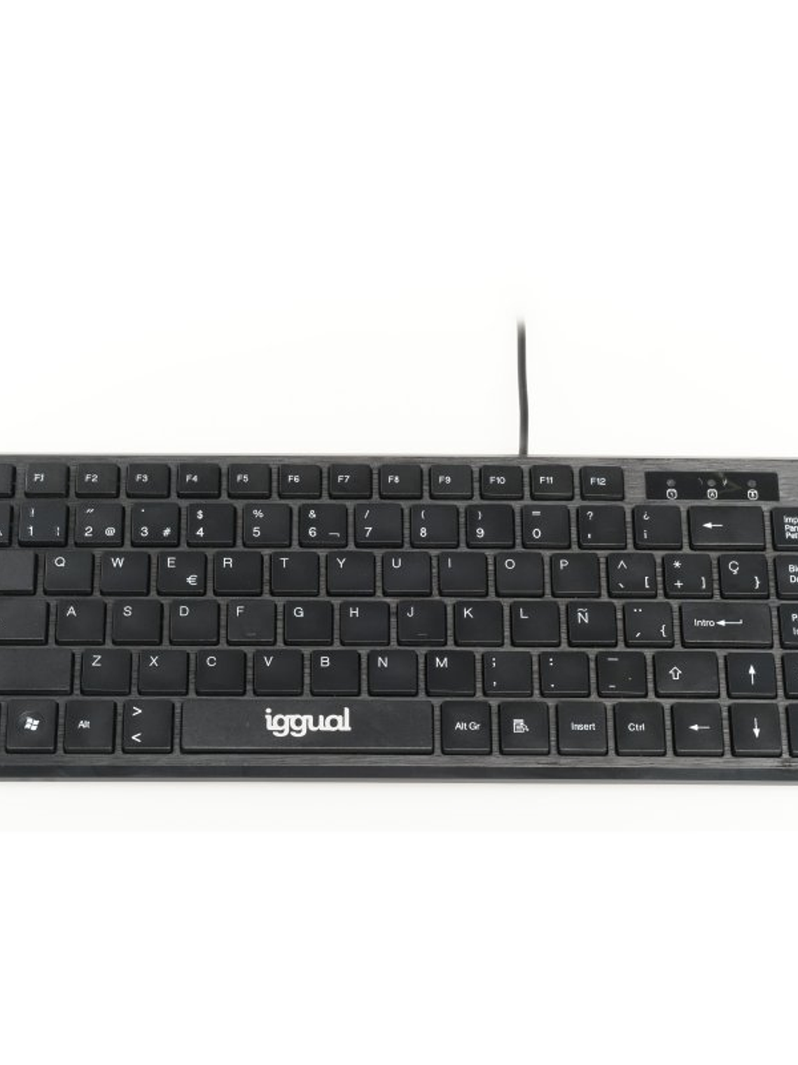 iggual Teclado USB compacto TKL Slim TKL-USB negro 1