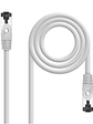 Nanocable Cable red Cat. 8.1 2GHZ SSTP Blanco 1m - Miniatura 1