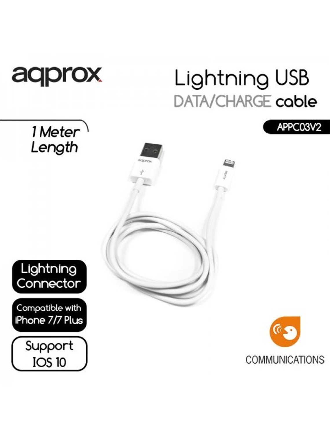 approx APPC03V2 Cable de datos/carga LIGHTNING/USB 2