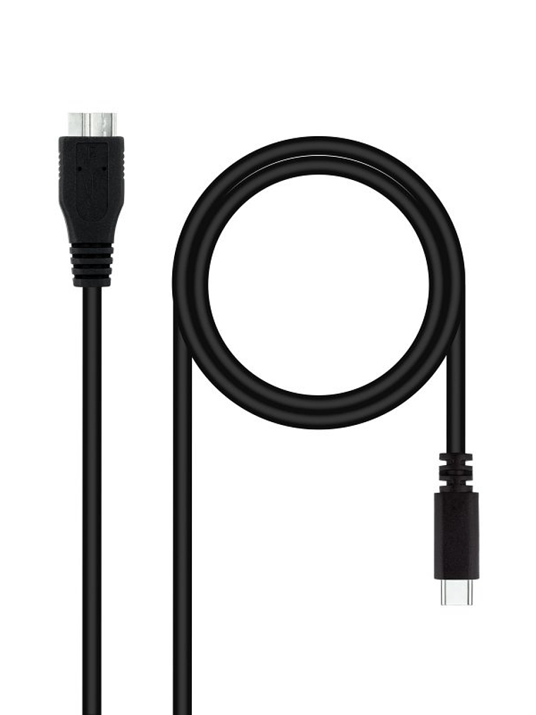 Nanocable Cable USB 3.0, USB-C/M-Micro B/M 1 m 1