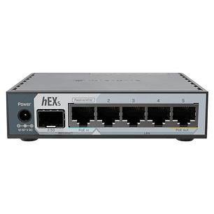 Mikrotik E60iUGS hEX Router 5xGbE PoE-I/O 1x2.5SFP