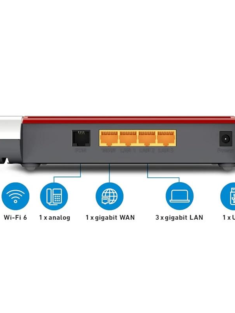 Fritz!Box 4050 Router WiFi6 Mesh 1xGb WAN 3xGb LAN 3