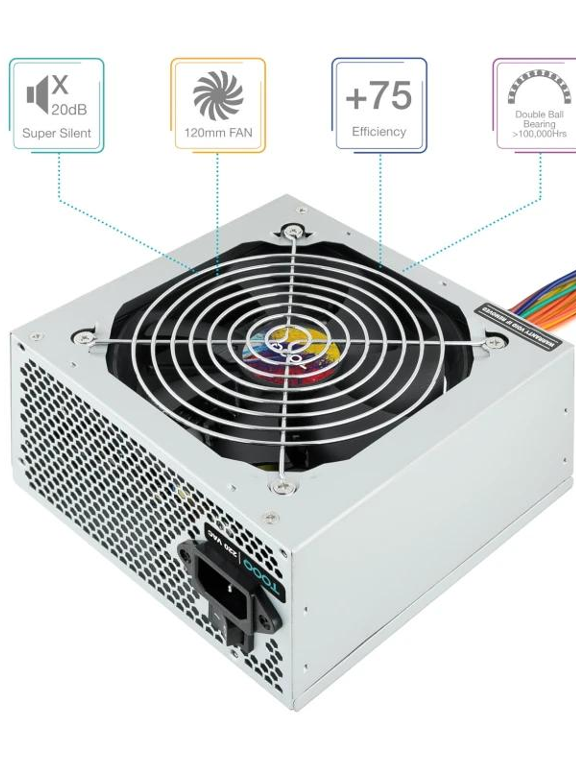 Tooq Fuente Alimentación TQAPOLO-550SP 550W 2