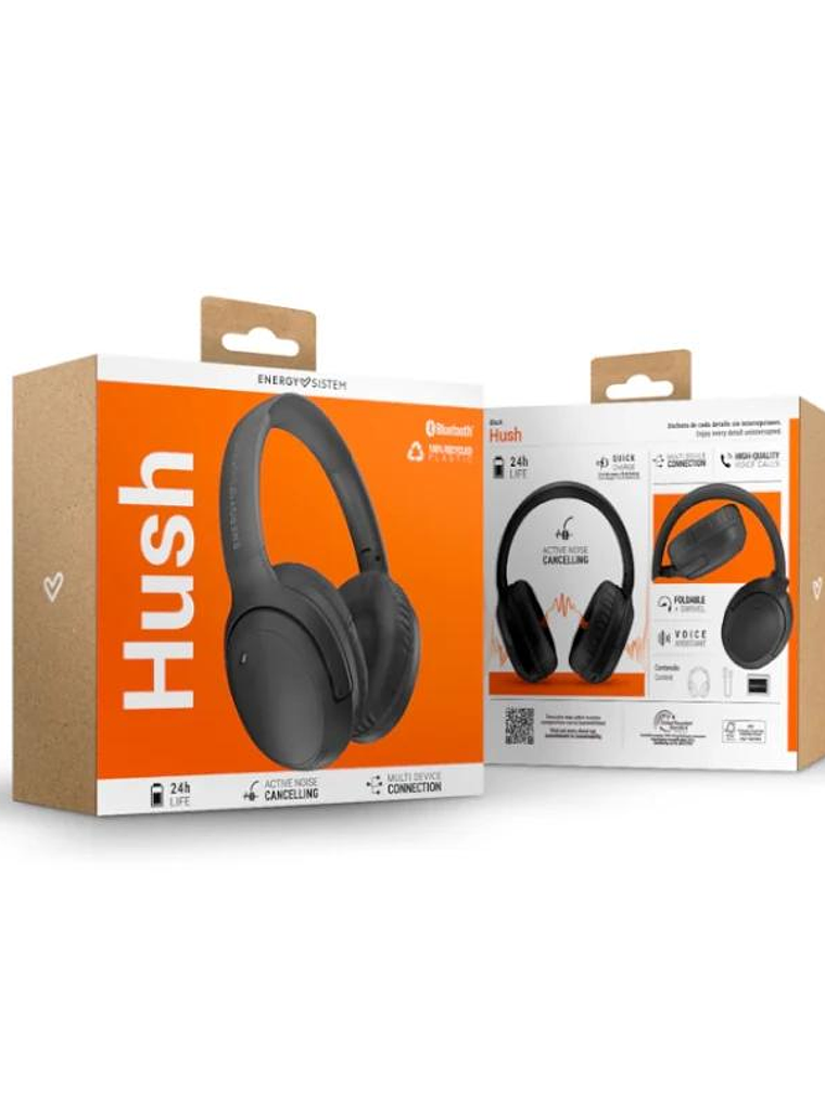 Energy Sistem Auriculares Hush Black BT ANC 4
