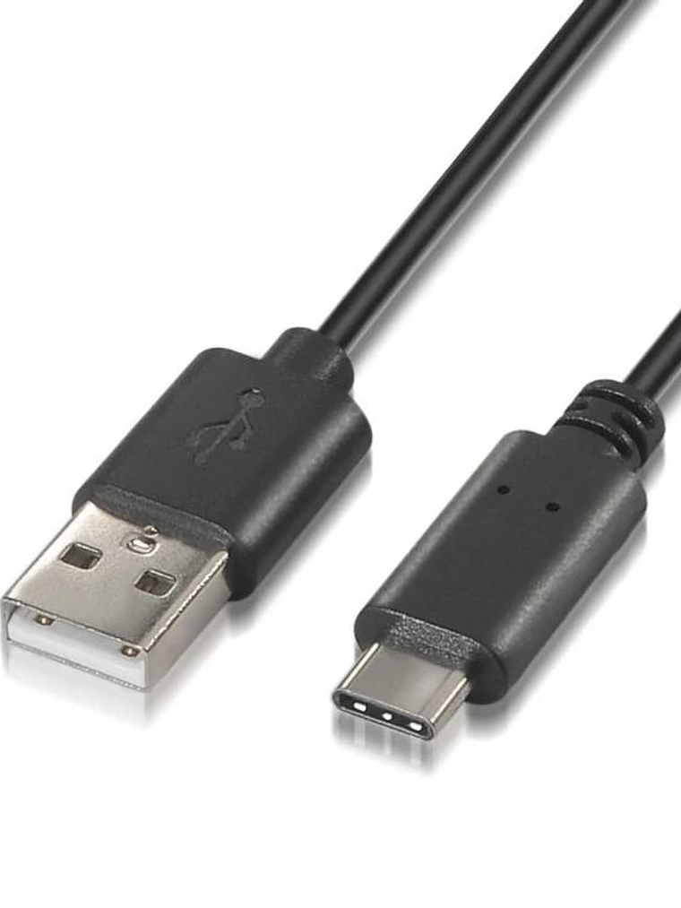 Aisens Cable USB 2.0 3A USB-C/M-A/M negro 1.0m 2
