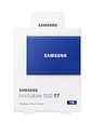Samsung T7 SSD Externo 1TB NVMe USB 3.2 Azul - Miniatura 4