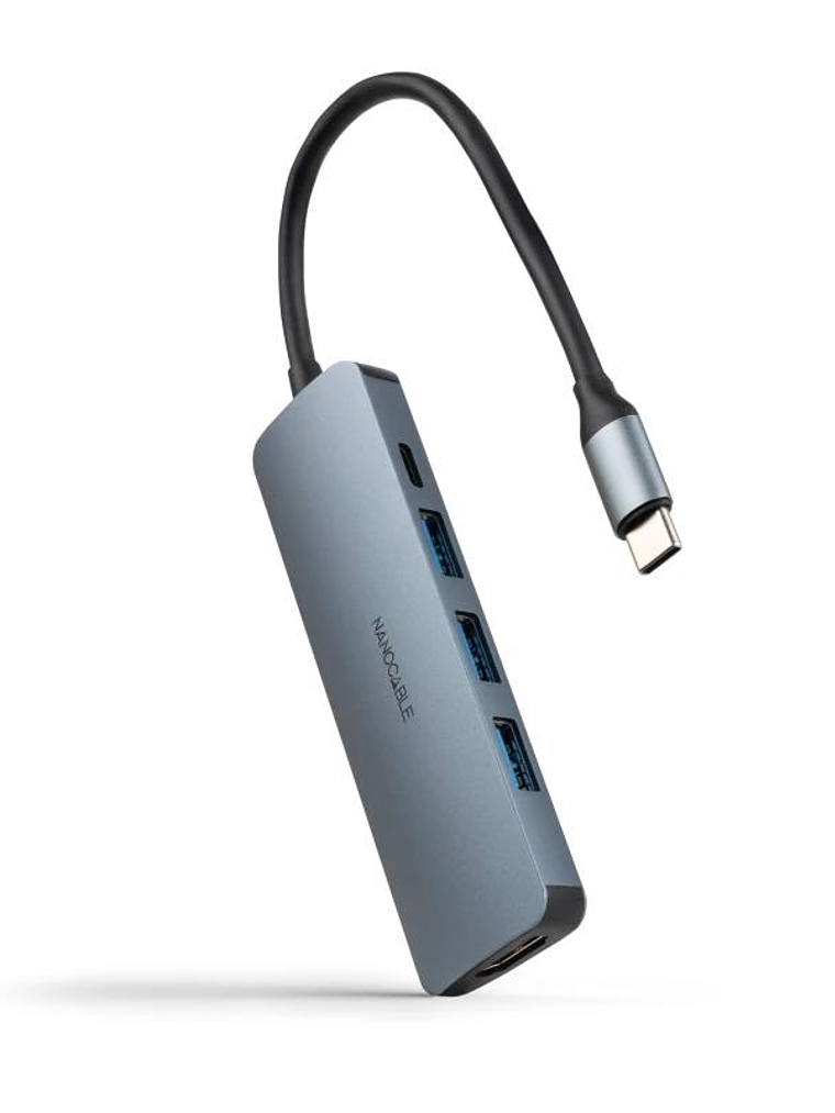 Nanocable Hub USB-C 3xUSB-A+HDMI+USB-C PD 1