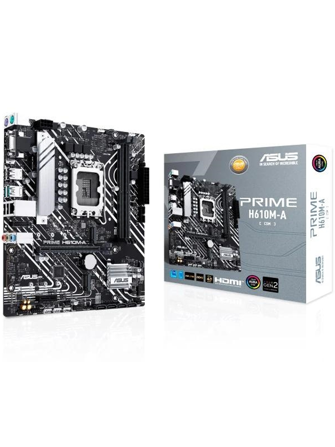 ASUS Placa Base PRIME H610M-A CSM DDR5  mATX 1700 1