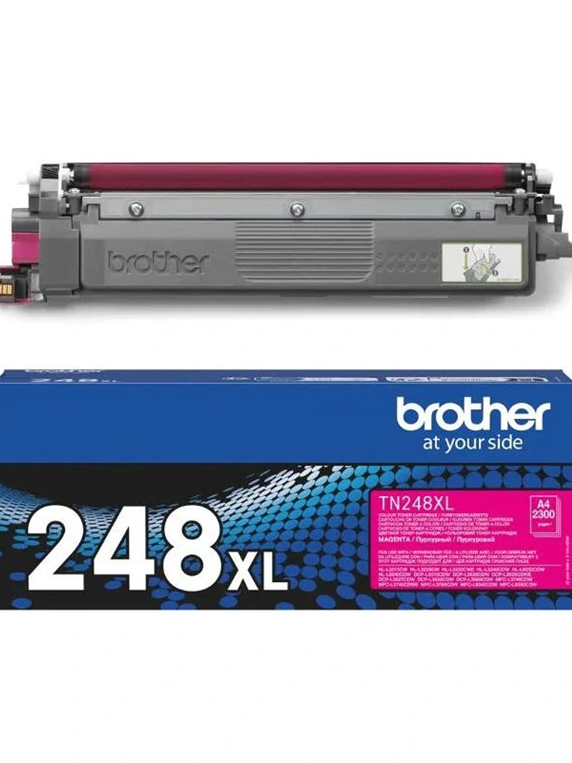 Brother Tóner TN248XLM Magenta 1