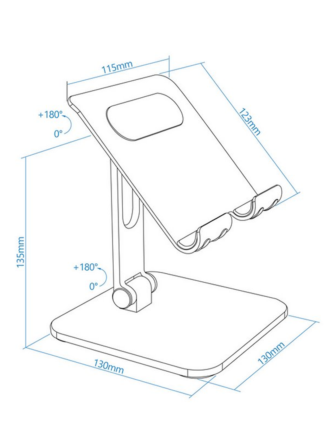 Tooq  Soporte mesa Tablet hasta 13