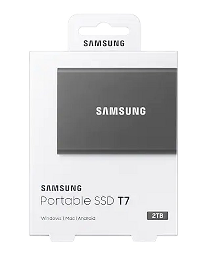 Samsung T7 SSD Externo 2TB NVMe USB 3.2  Gris 4