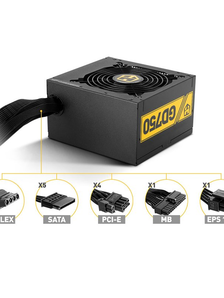 Nox Fuente Alimentación Hummer GD750 80plus GOLD 2