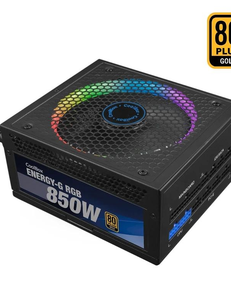 Coolbox Gaming Fuente Alimentacion 850W RGB 80+GOL 1