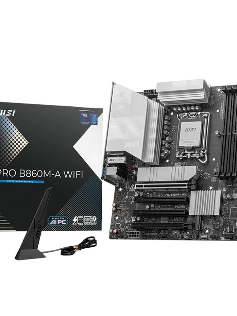 MSI Placa Base PRO B860M-A WIFI mATX DDR5 1851 1