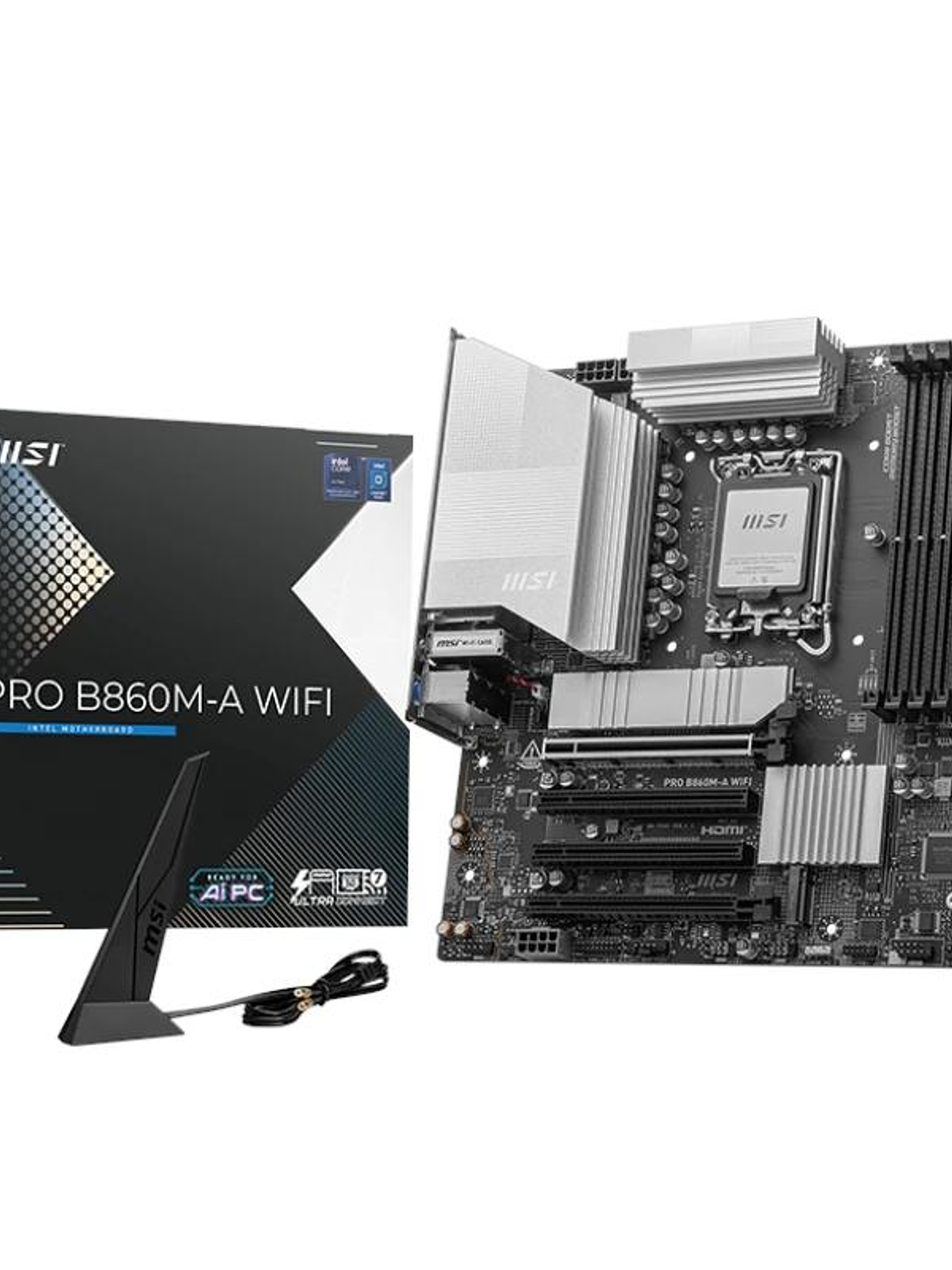 MSI Placa Base PRO B860M-A WIFI mATX DDR5 1851 4