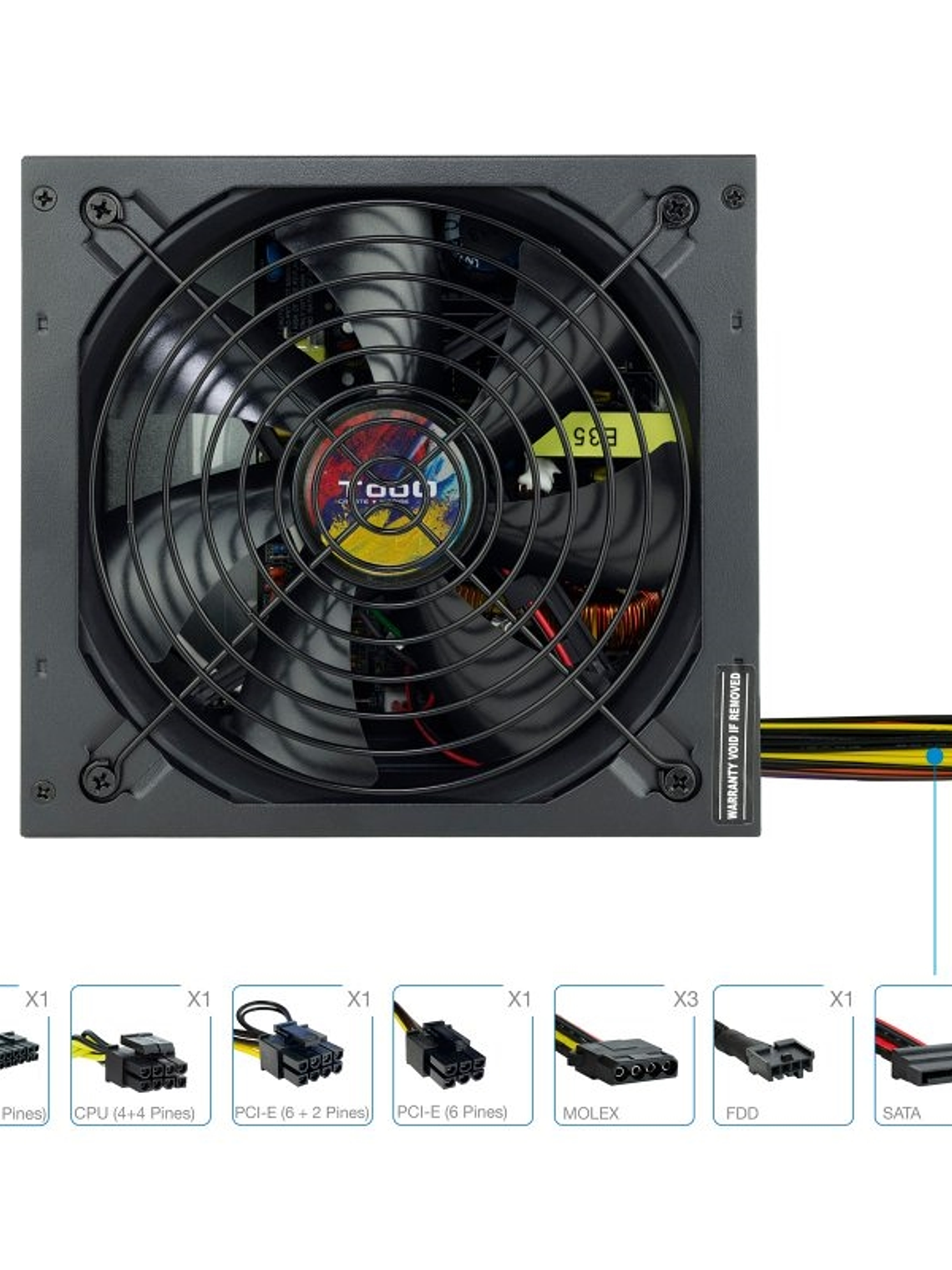 Tooq Fuente Alimentación TQAPOLO-650SP 650W 1